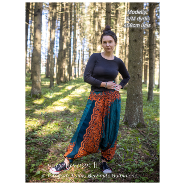 SIJONKELNĖS S/M (žalia-oranžine mandala) - Image 2