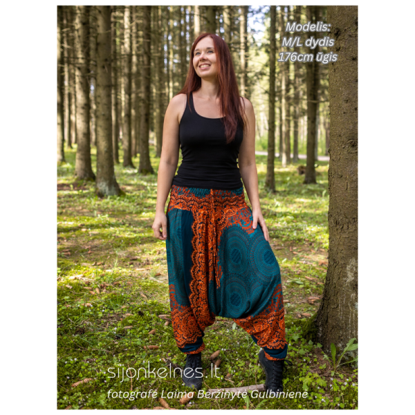 SIJONKELNĖS M/L (žalia-oranžine mandala)