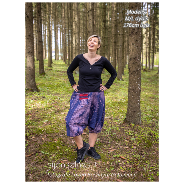 SIJONKELNĖS M/L (violetinės su raštais) - Image 2