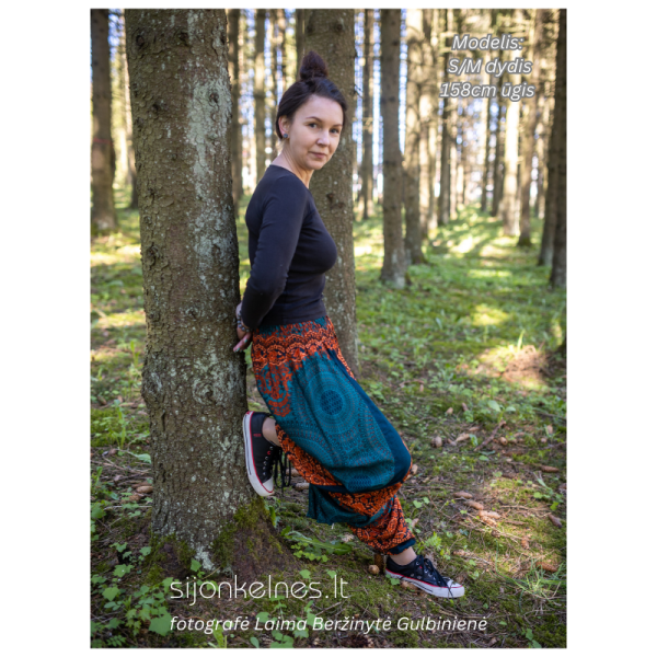 SIJONKELNĖS S/M (žalia-oranžine mandala) - Image 3