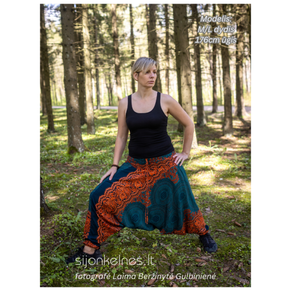 SIJONKELNĖS M/L (žalia-oranžine mandala) - Image 2