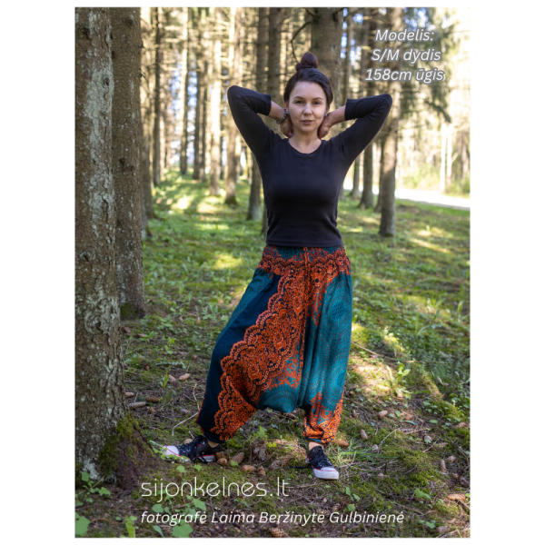 SIJONKELNĖS S/M (žalia-oranžine mandala) - Image 4