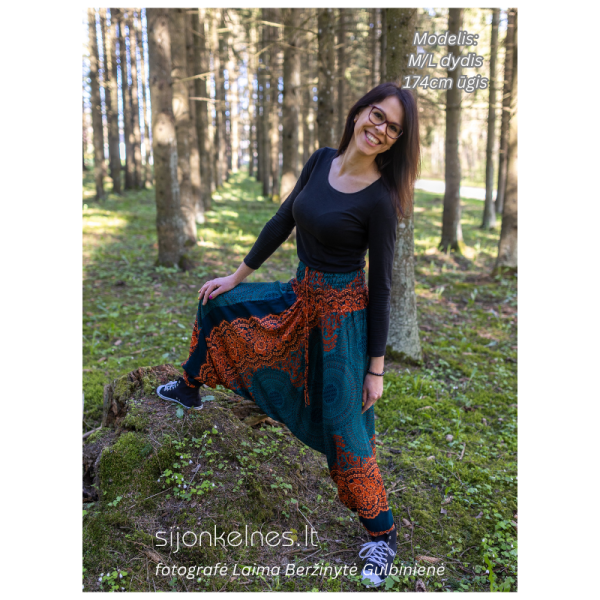 SIJONKELNĖS M/L (žalia-oranžine mandala) - Image 3