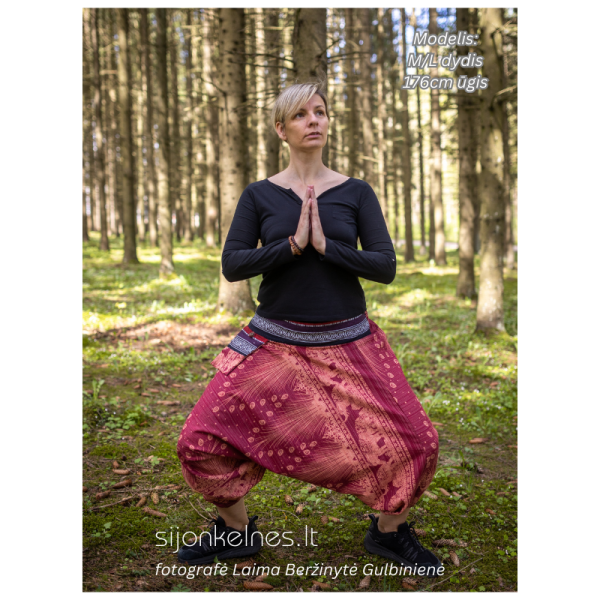 SIJONKELNĖS M/L (bordo su raštais) - Image 3